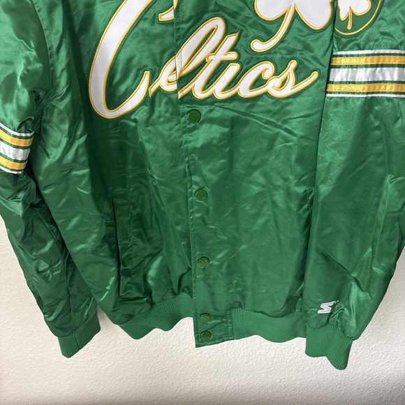 Retro Starter Boston Celtics Satin Jacket Mens size L new without tags - Picture 10 of 16